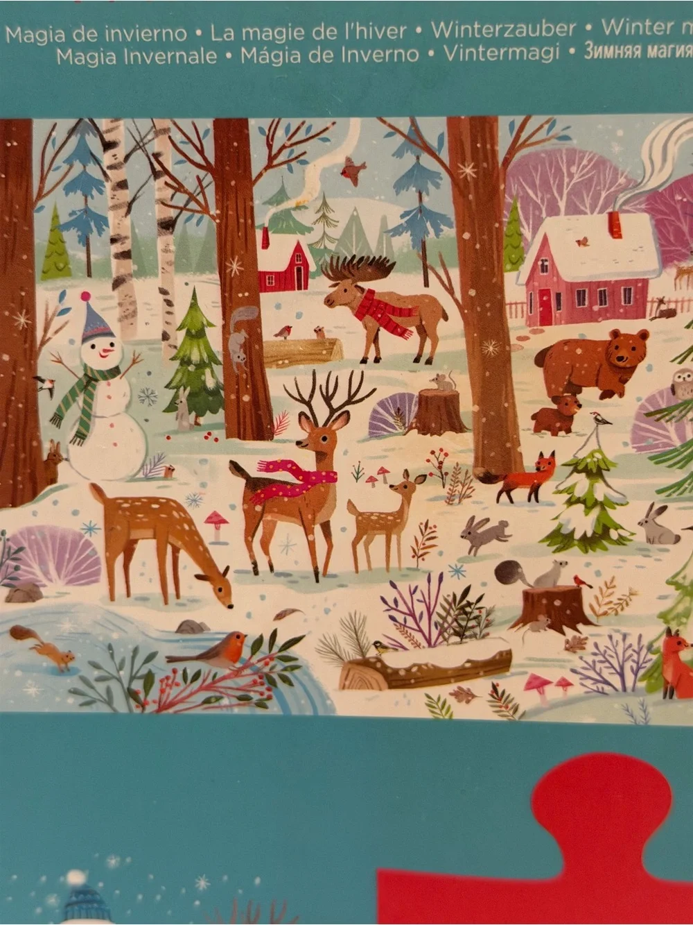 Crocodile Creek Winter Magic Floor Puzzle 60 pc